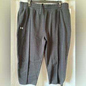 Under Armour Loose Rival Fleece Pintuck Ankle Pants